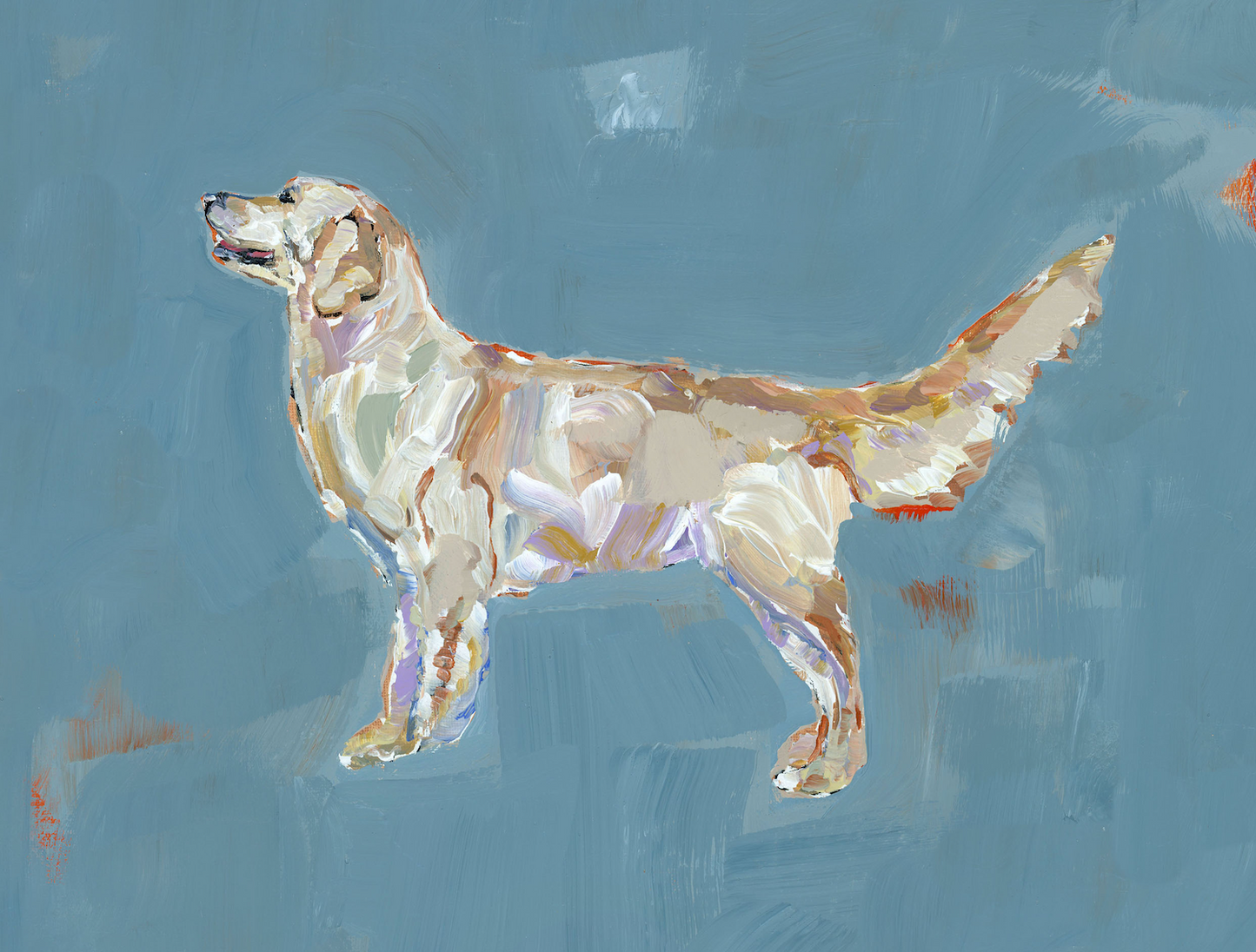"Golden Retriever Light" print