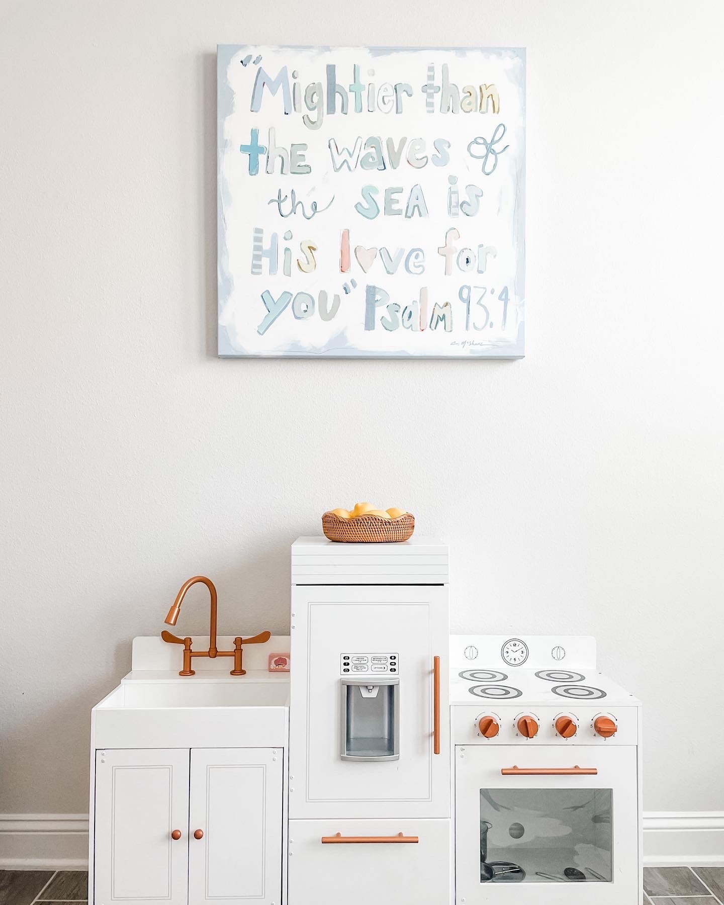 Psalm 93:4 on canvas
