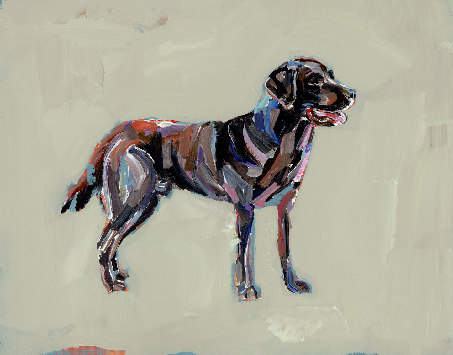 "Chocolate Lab" prirnt