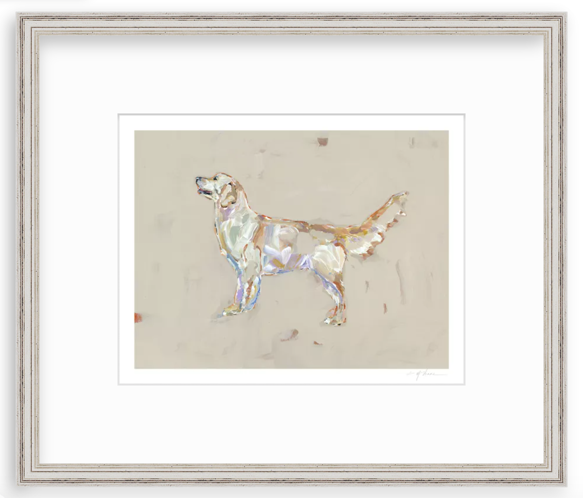 "Golden Retriever Light" print