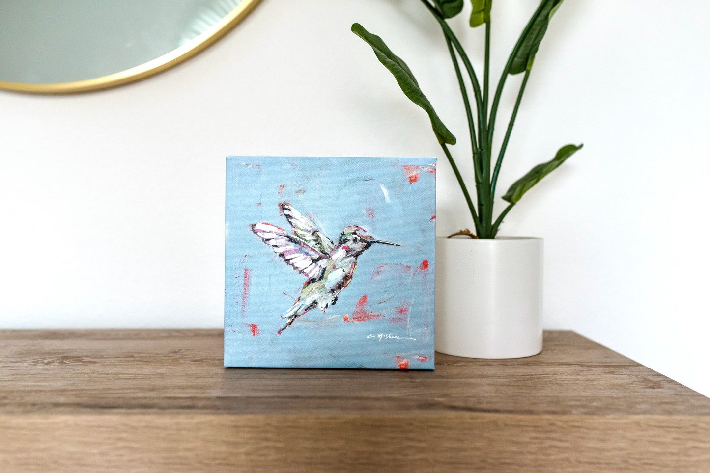 "Carrying Hope" hummingbird
