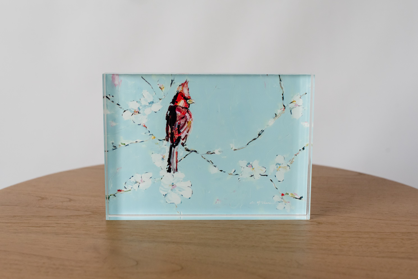 "Always With You" cardinal acrylic block