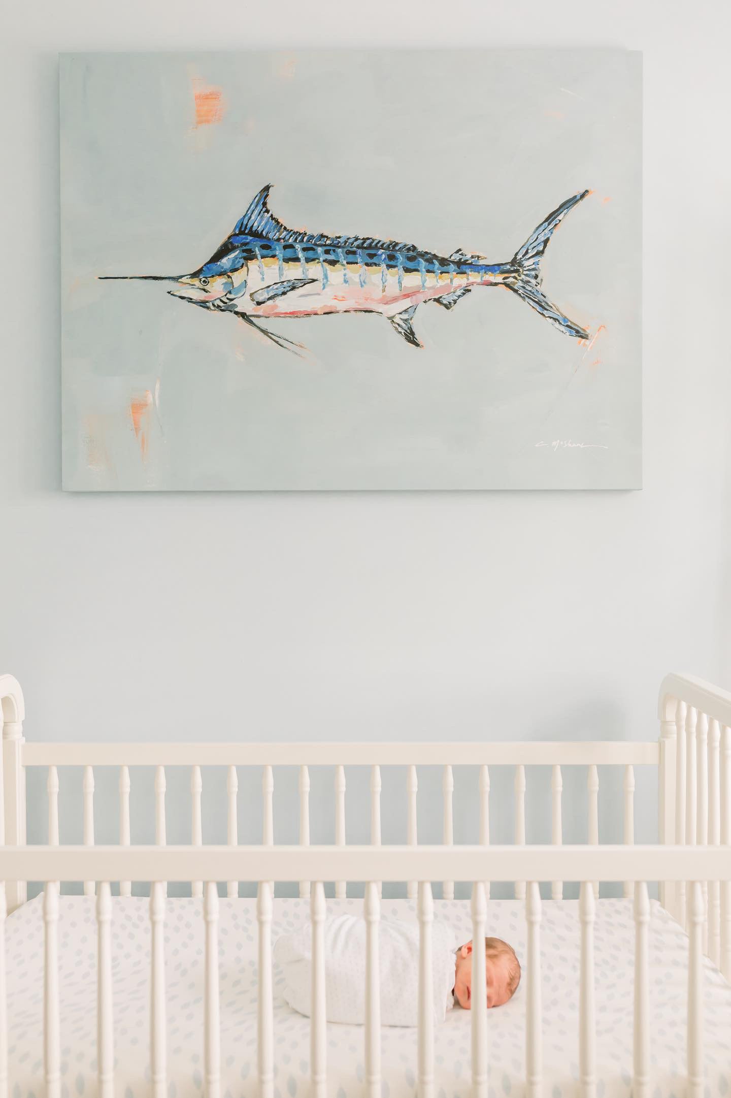 Blue Marlin on canvas