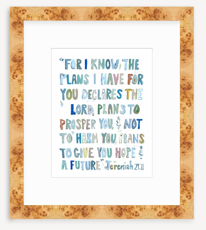 Jeremiah 29:11 BLUES on paper