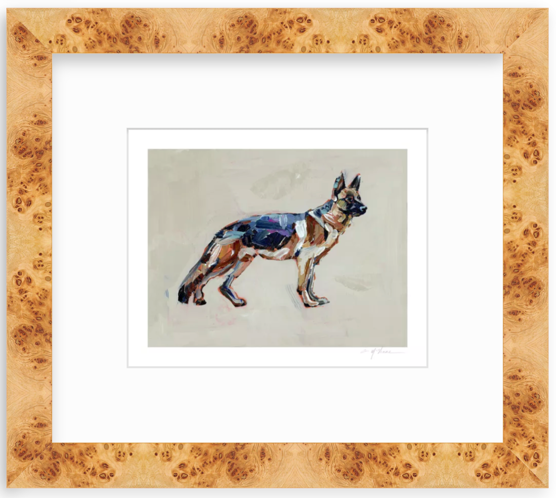"German Shepherd" on paper