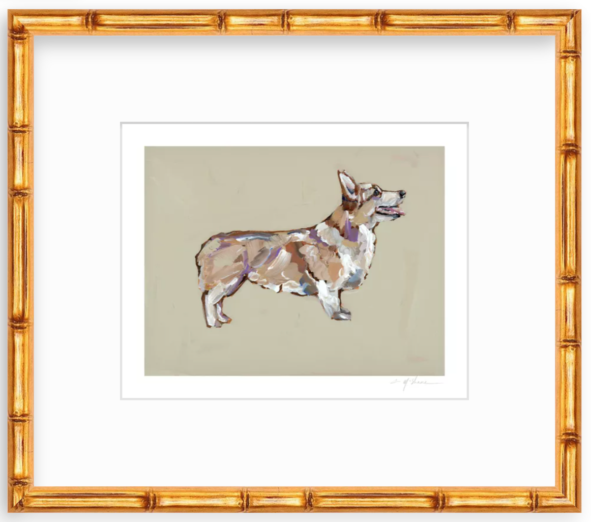 "Corgi Blonde" on paper