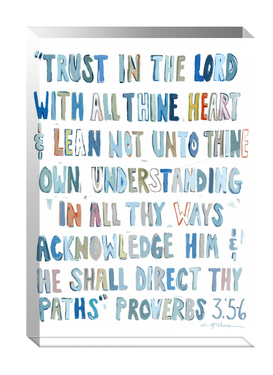 "Proverbs" acrylic block