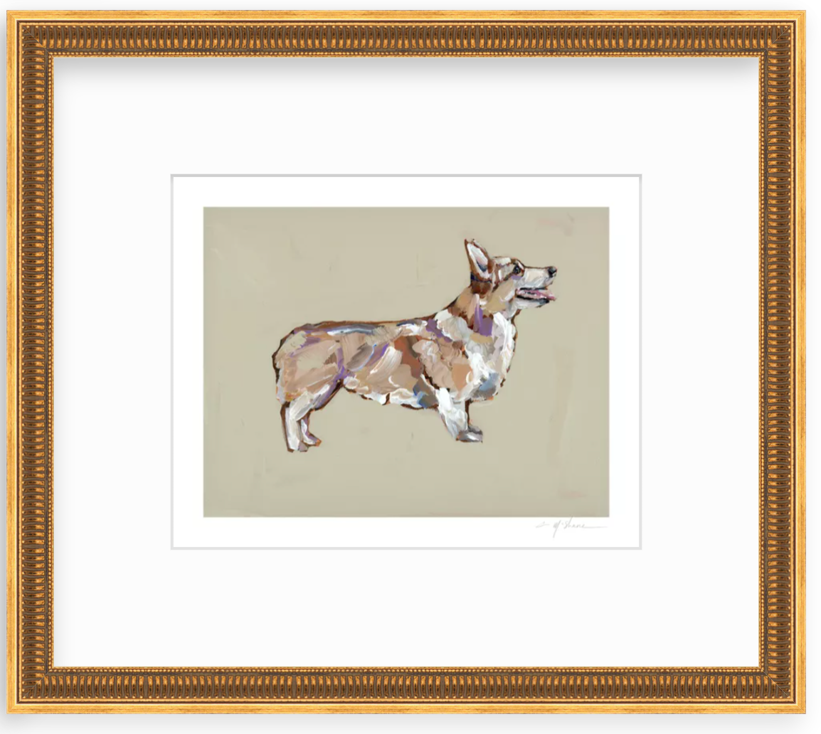 "Corgi Blonde" on paper
