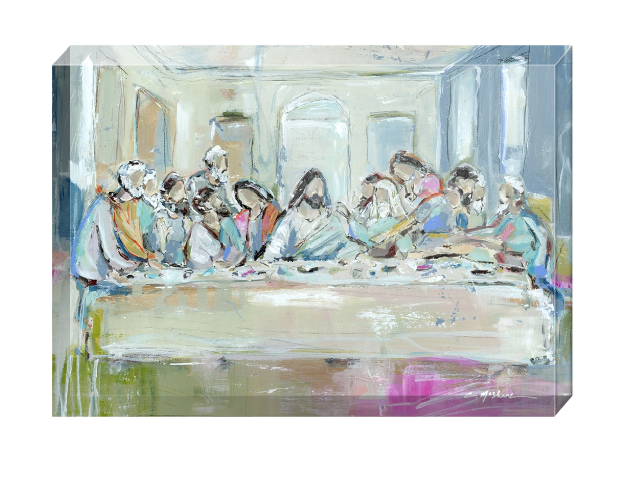 "Legacy Meal II" acrylic block