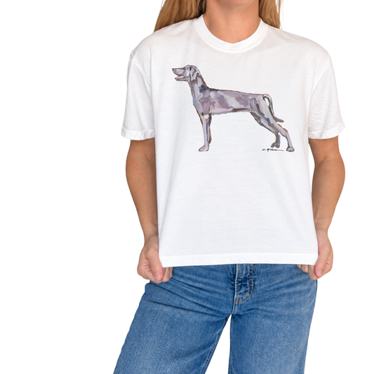 "Weimaraner" Dog Comfort Color Art-T-shirt