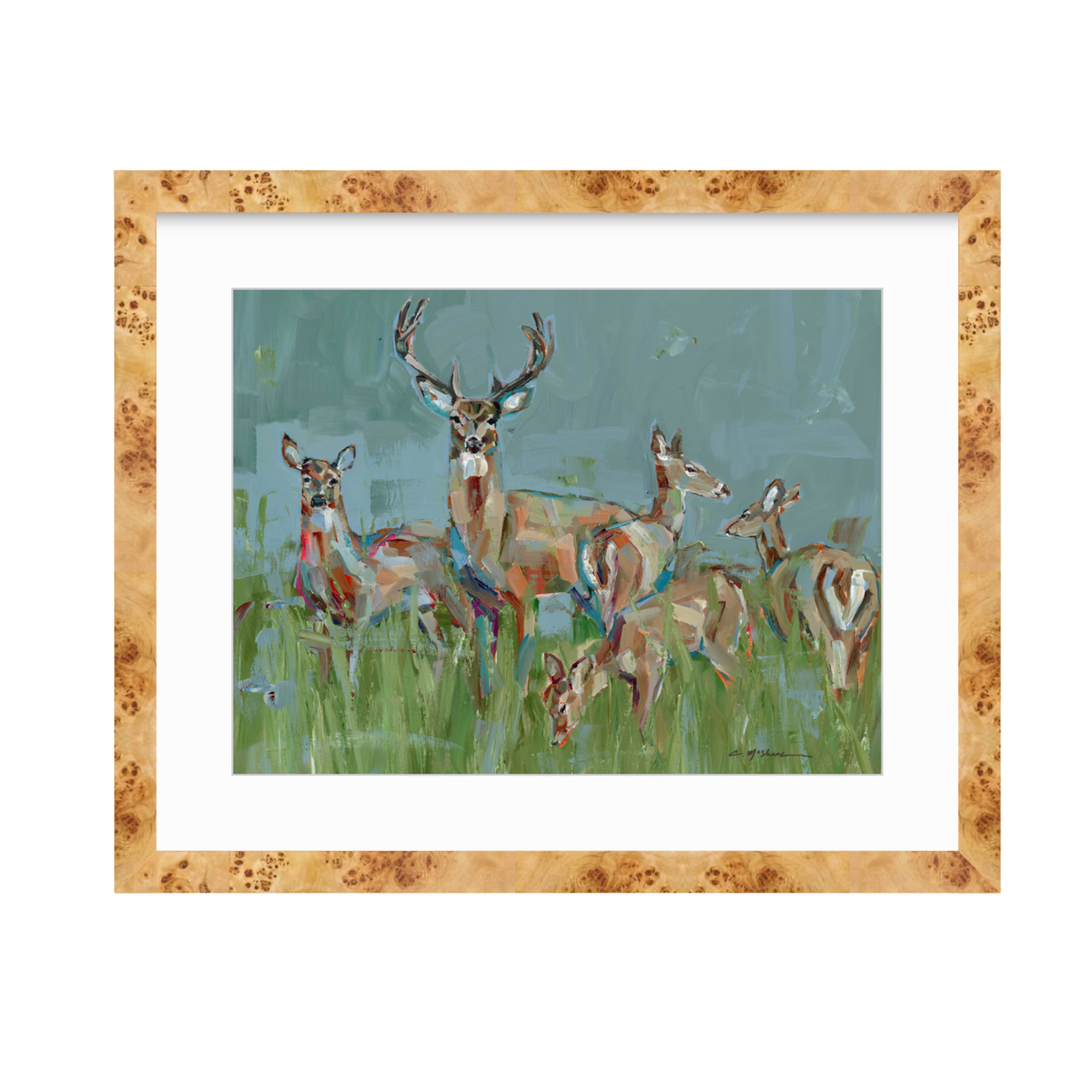The Gathering Deer Fine Art Print