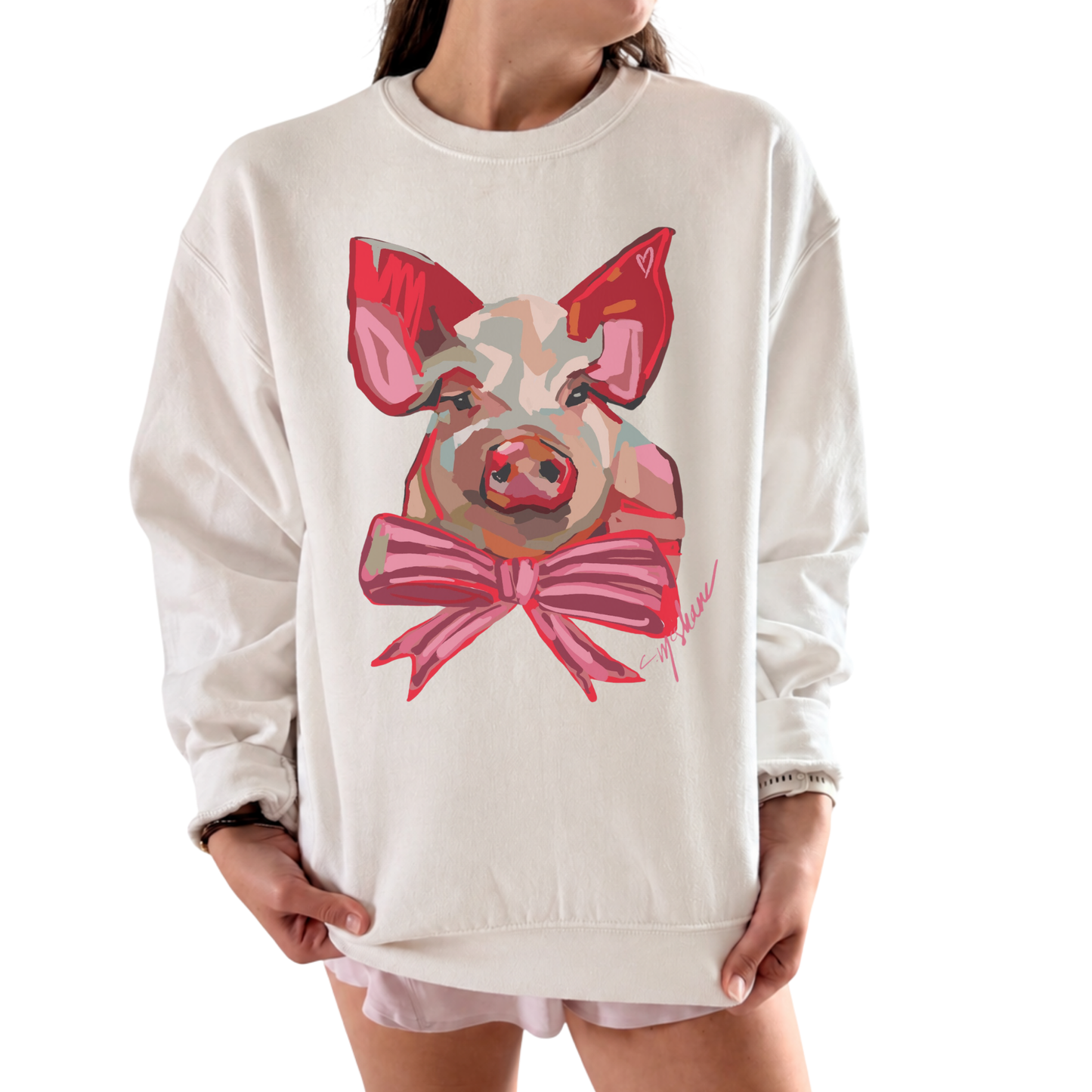 "Pig Love" Art Sweatshirt