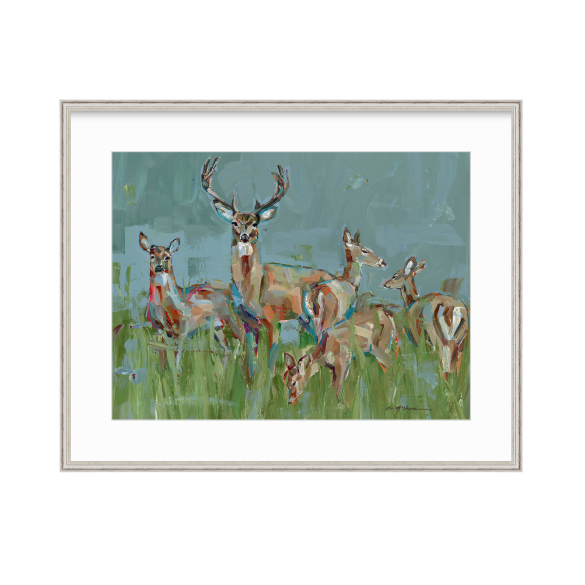 The Gathering Deer Fine Art Print