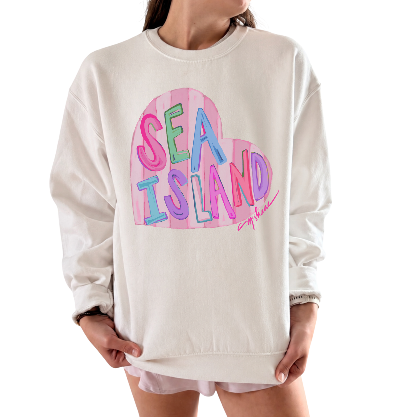"Sea Island Love" Art Sweatshirt