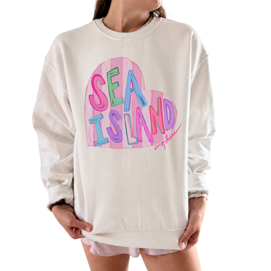 "Sea Island Love" Art Sweatshirt