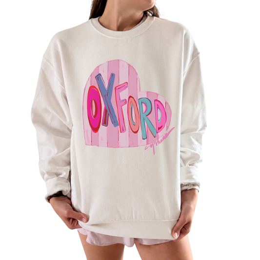 "Oxford Love" Art Sweatshirt