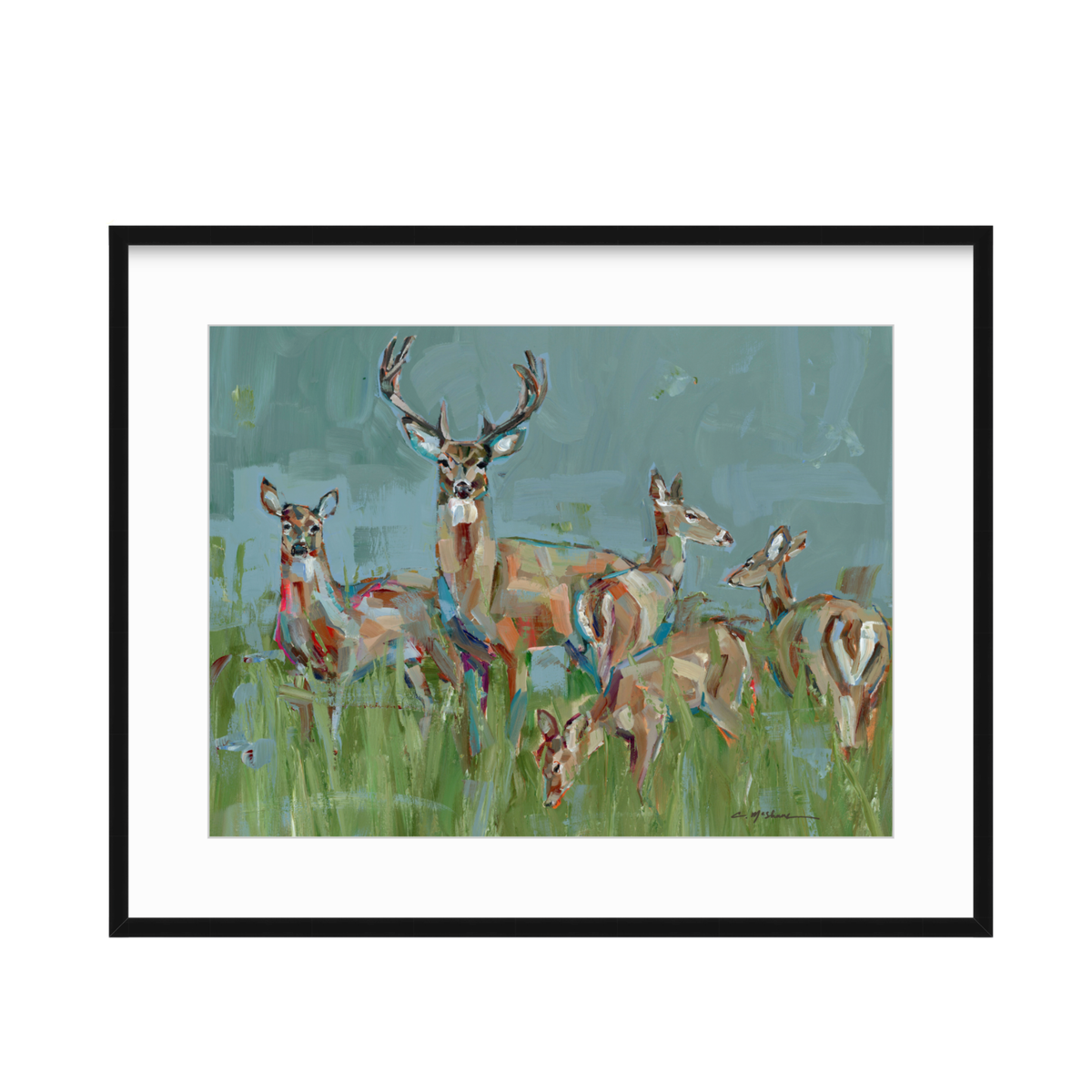 The Gathering Deer Fine Art Print