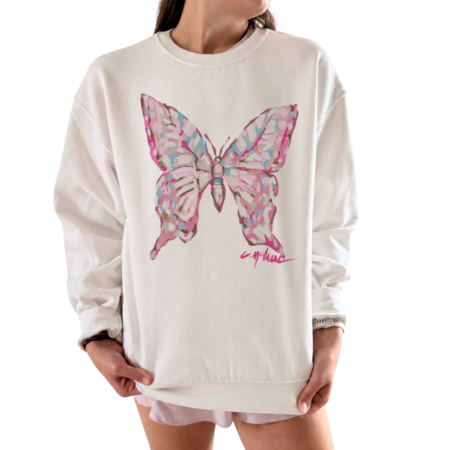 "Butterfly Wishes" Art Sweatshirt