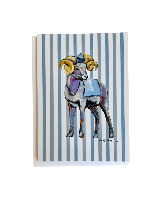 "Ram" framable card