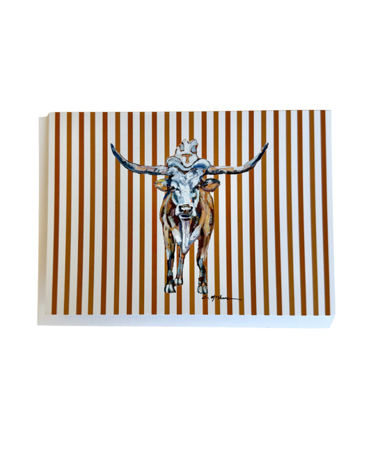 "Longhorn" framable card