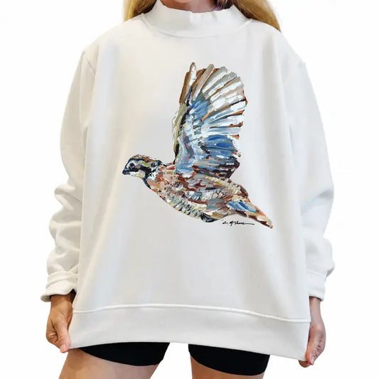 "Quaint Quail" Mock Neck (One Size)