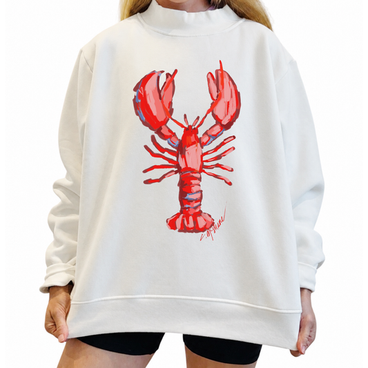 "Lobster Love" Mock Neck (One Size)