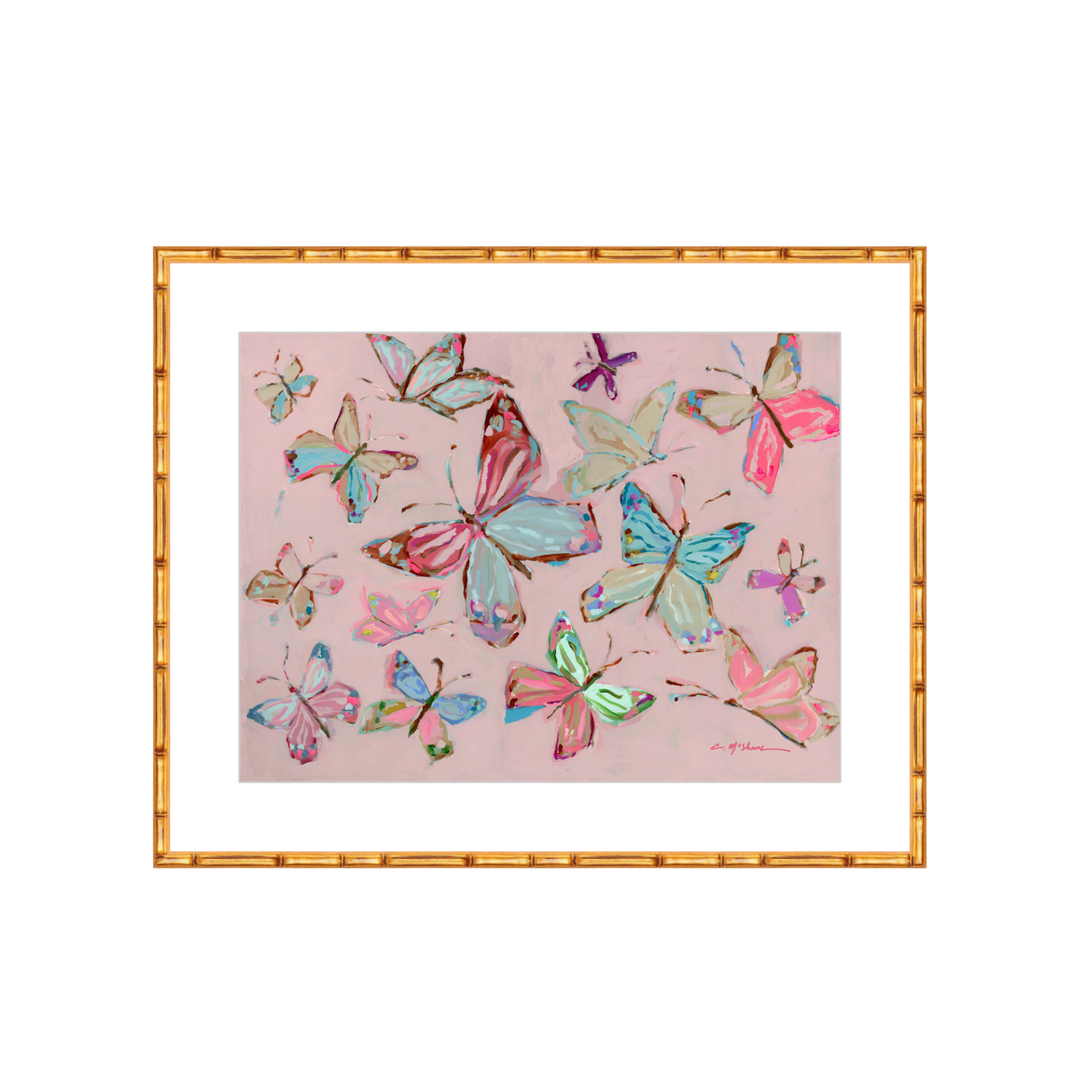 Blushing Wings Butterflies Fine Art Prints