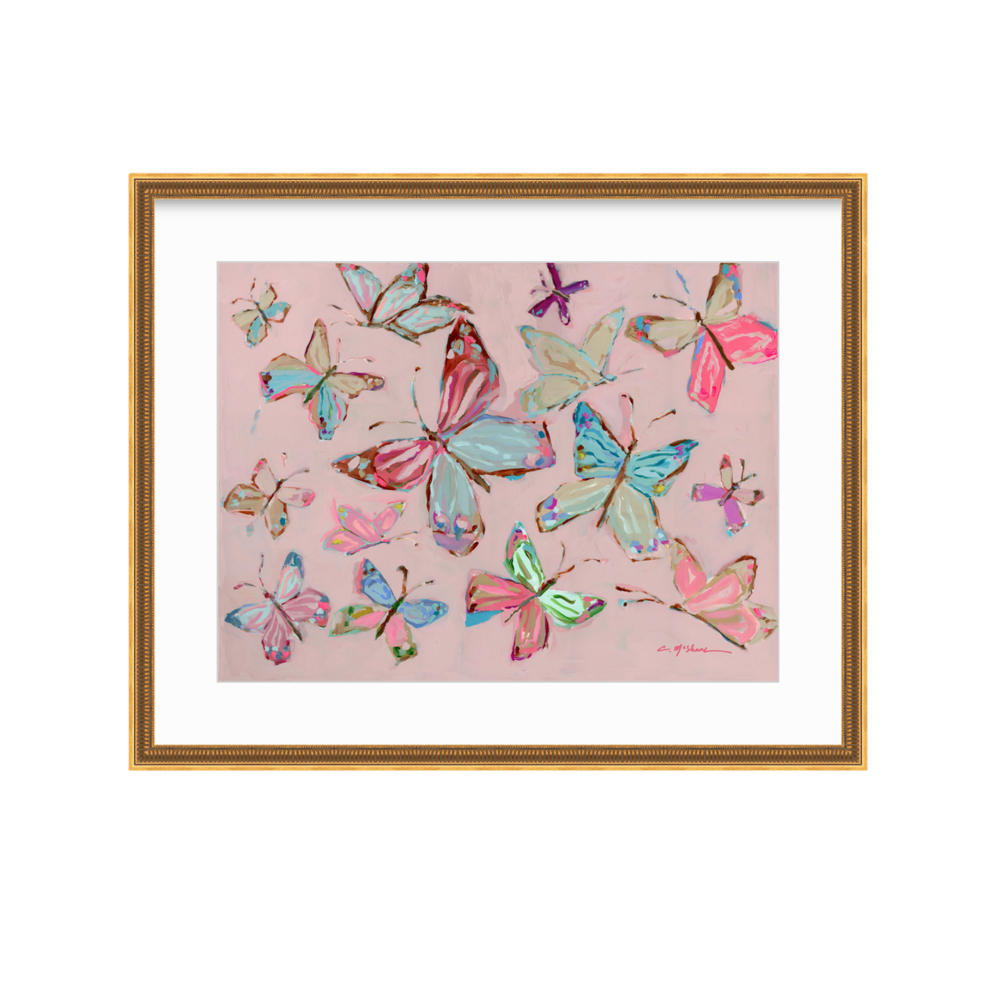 Blushing Wings Butterflies Fine Art Prints