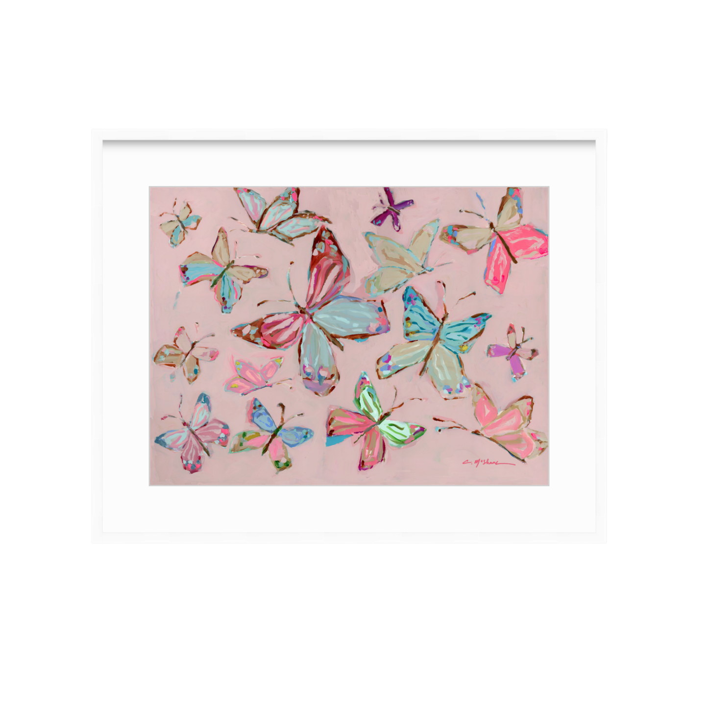 Blushing Wings Butterflies Fine Art Prints