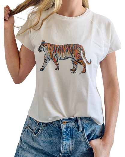 "Tiger Blues Standing" Edgy Shirt