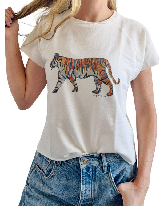 "Tiger Blues Standing" Edgy Shirt