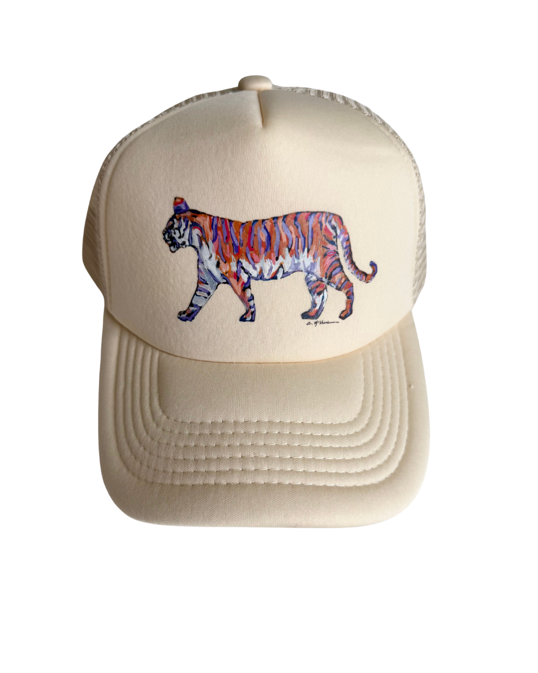 "Tiger Purple & Orange Standing" Hattie