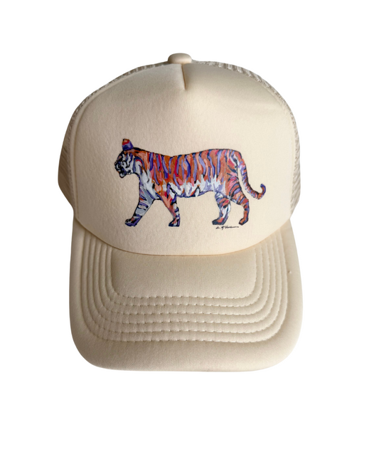 "Tiger Purple & Orange Standing" Hattie