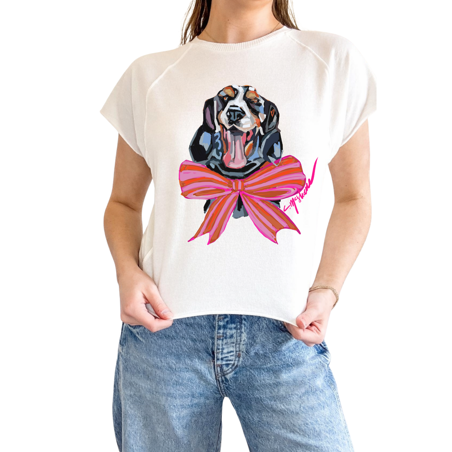 "Hound Love" Edgy-Short Sleeve Shirt