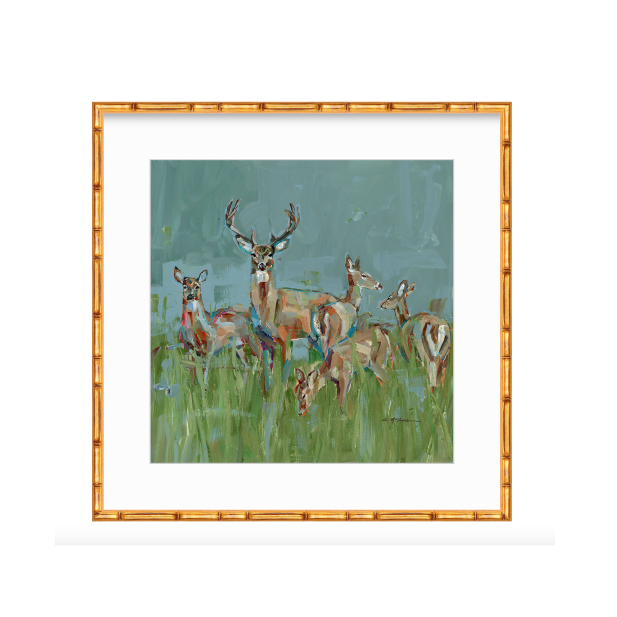 The Gathering Deer Fine Art Print