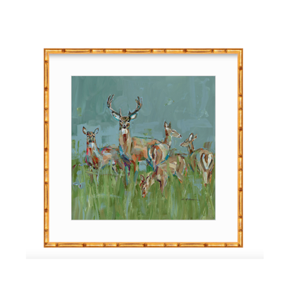 The Gathering Deer Fine Art Print