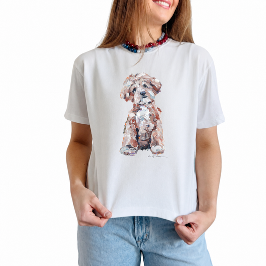 "Apricot Maltipoo" Dog Comfort Color Art-T-shirt