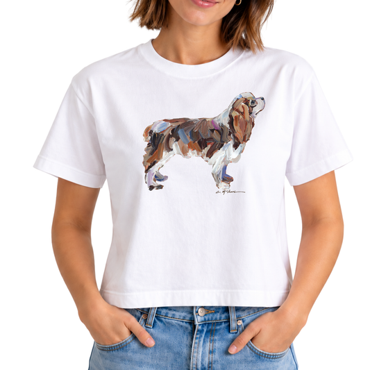 "Blenheim Cavalier King Charles" Dog Comfort Color Art-T-shirt