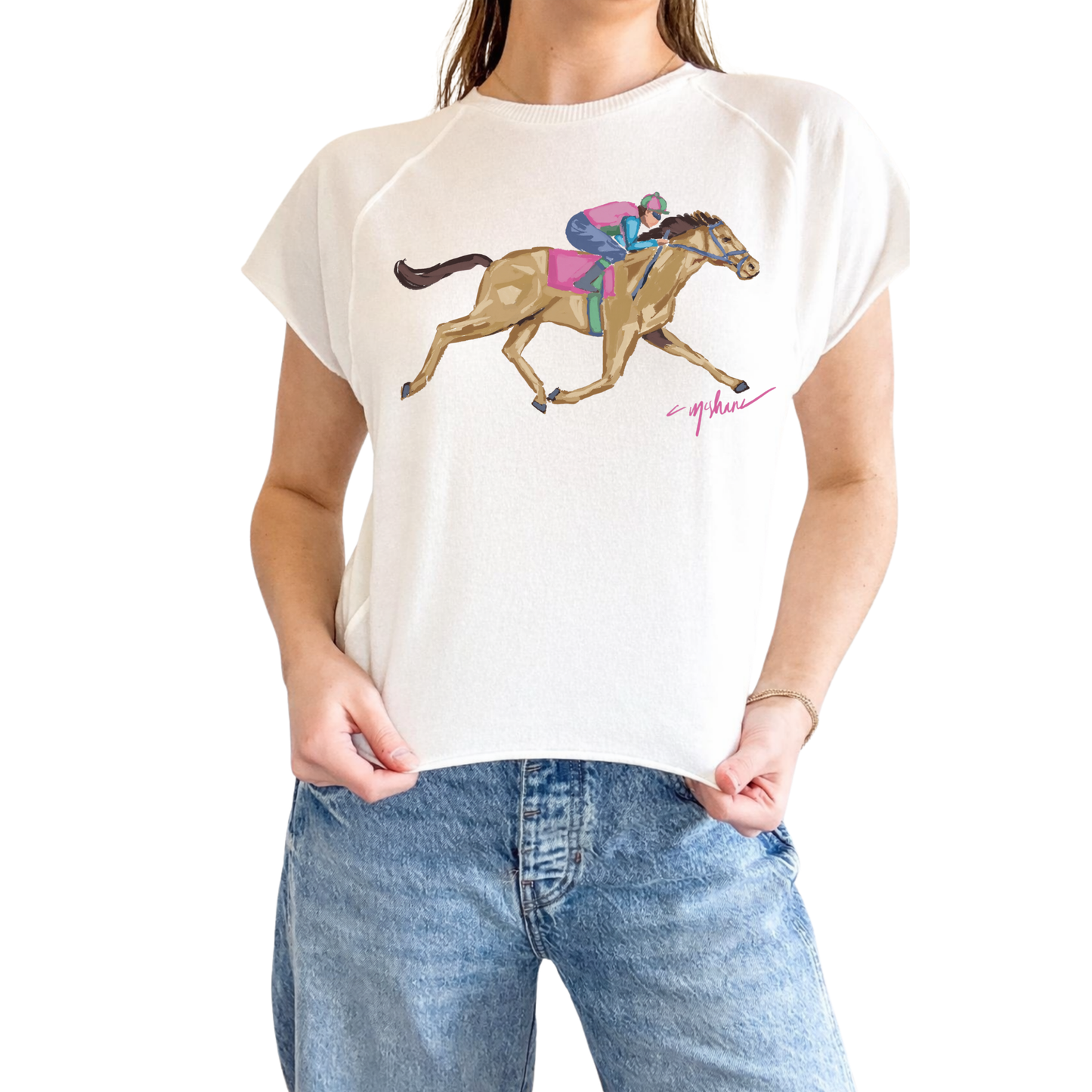 "Derby Love" Edgy-Short Sleeve Shirt