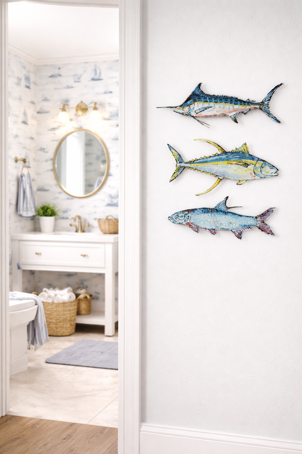 "Blue Marlin" Acrylic Wall Contour
