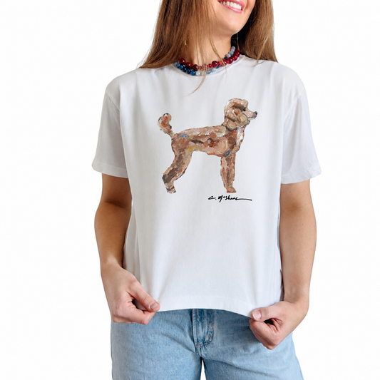 "Apricot Poodle" Dog Comfort Color Art-T-shirt