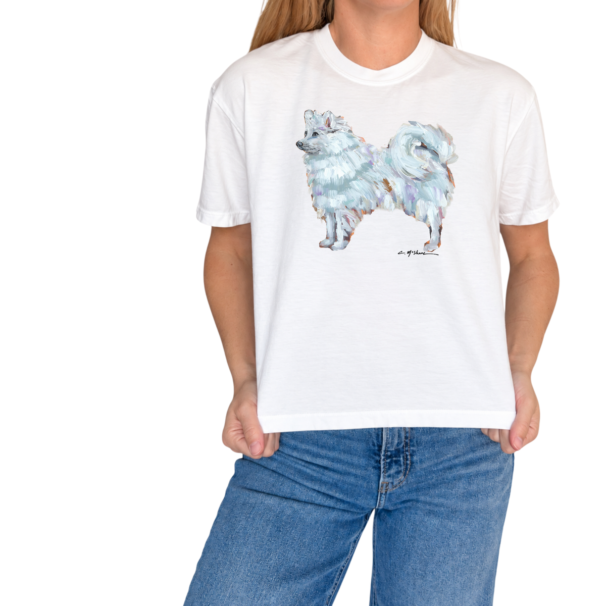 "Samoyed" Dog Comfort Color Art-T-shirt