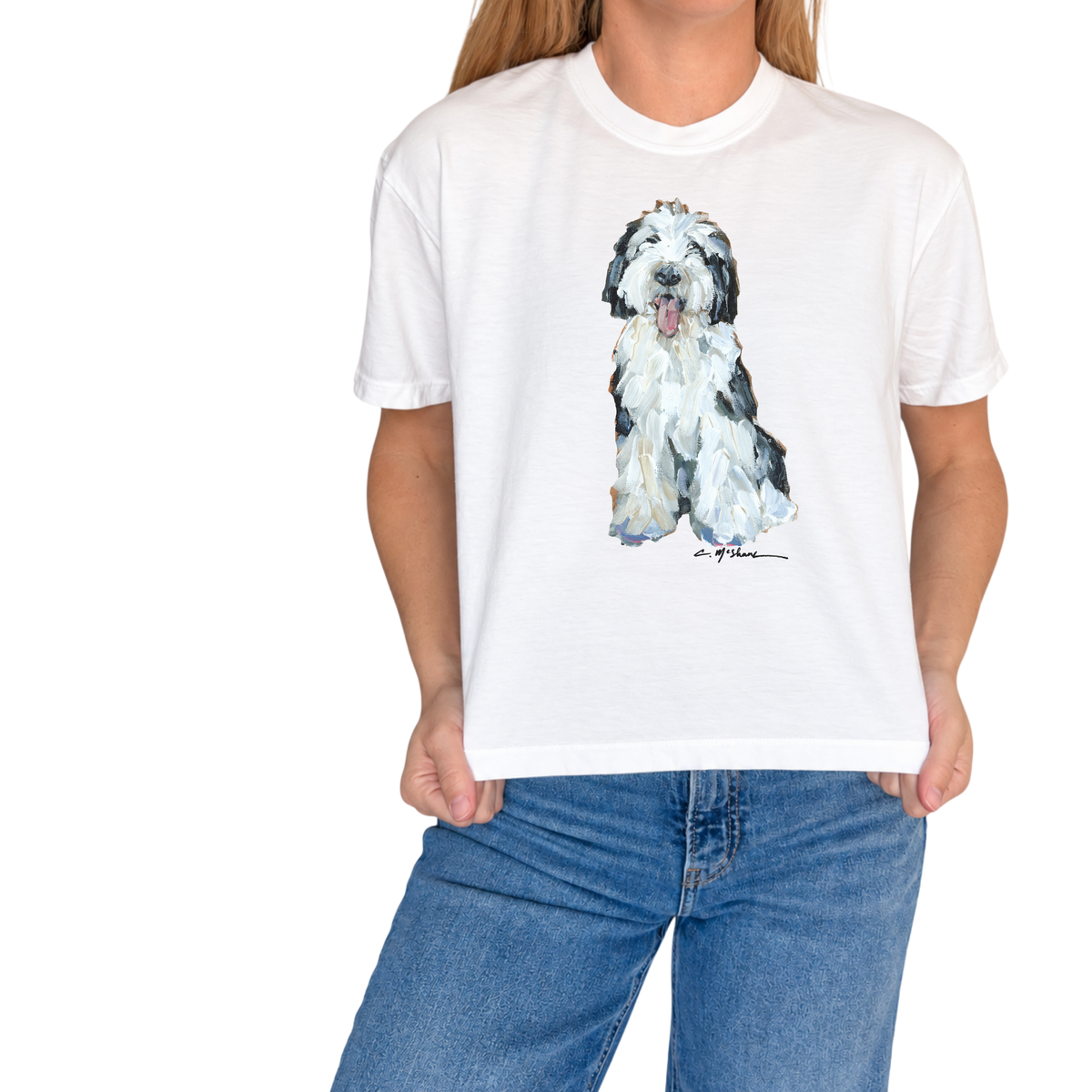 "Sheepadoodle" Dog Comfort Color Art-T-shirt