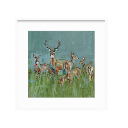 The Gathering Deer Fine Art Print