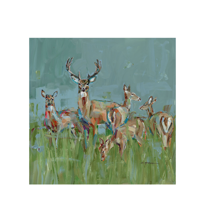 The Gathering Deer Fine Art Print