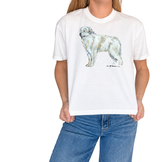 "Great Pyrenees" Dog Comfort Color Art-T-shirt
