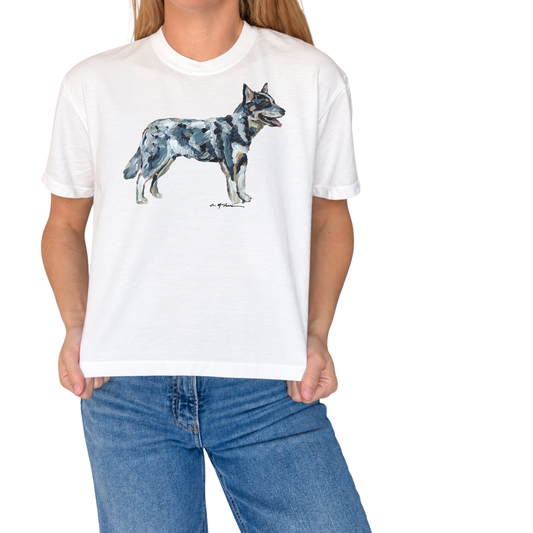 "Blue Heeler Australian Cattle Dog" Comfort Color Art-T-shirt