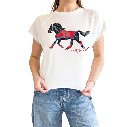 "Midnight Mustang" Edgy-Short Sleeve Shirt