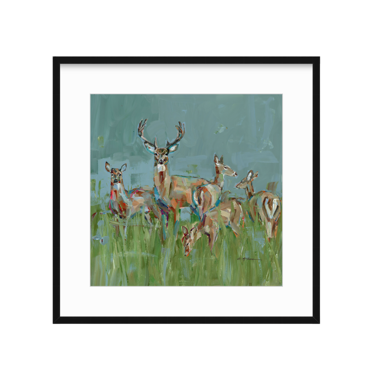 The Gathering Deer Fine Art Print