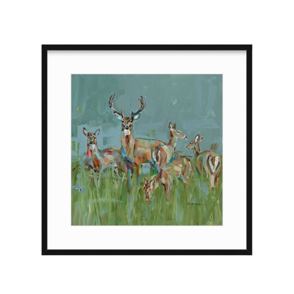 The Gathering Deer Fine Art Print